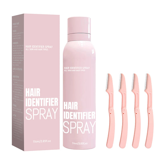 Hair Identifier Spray with 4Pcs Razor